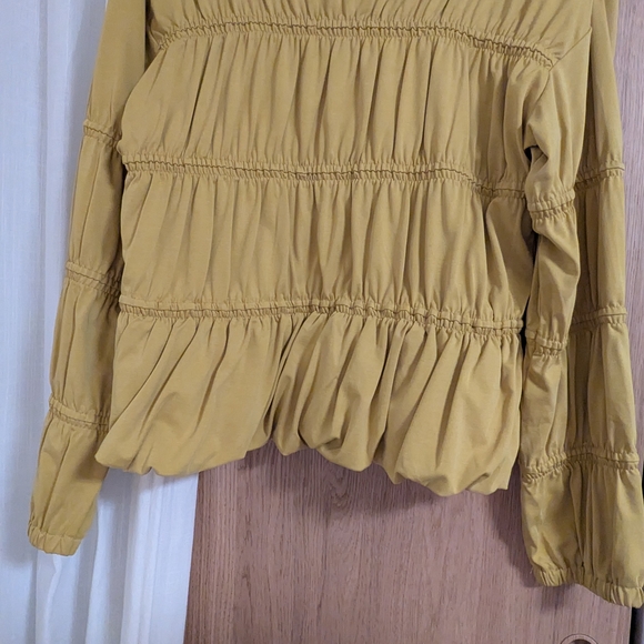 Bitte Kai Rand Yellow Ruched Blouse - Picture 4 of 5